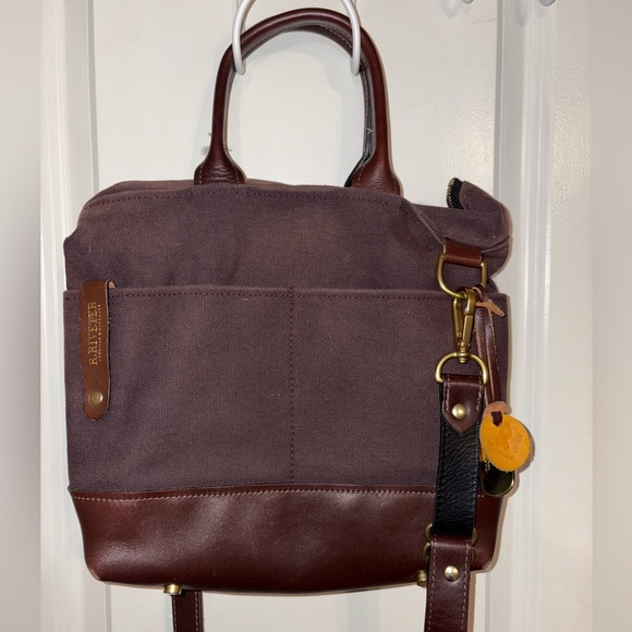 R. Riveter Canvas & Leather Satchel Tote Bag – Handmade in USA - Picture 1 of 10